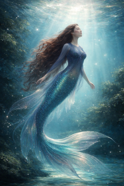 QHHT past life regression revealing a mermaid soul experience, soul healing, and spiritual insight